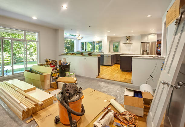 Professional Kitchen Island Installation technician working in Georgetown, PA